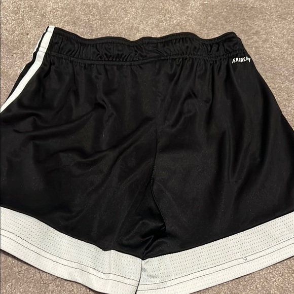 Adidas Black and White Athletic Shorts Lightweight Breathable - Picture 3 of 3